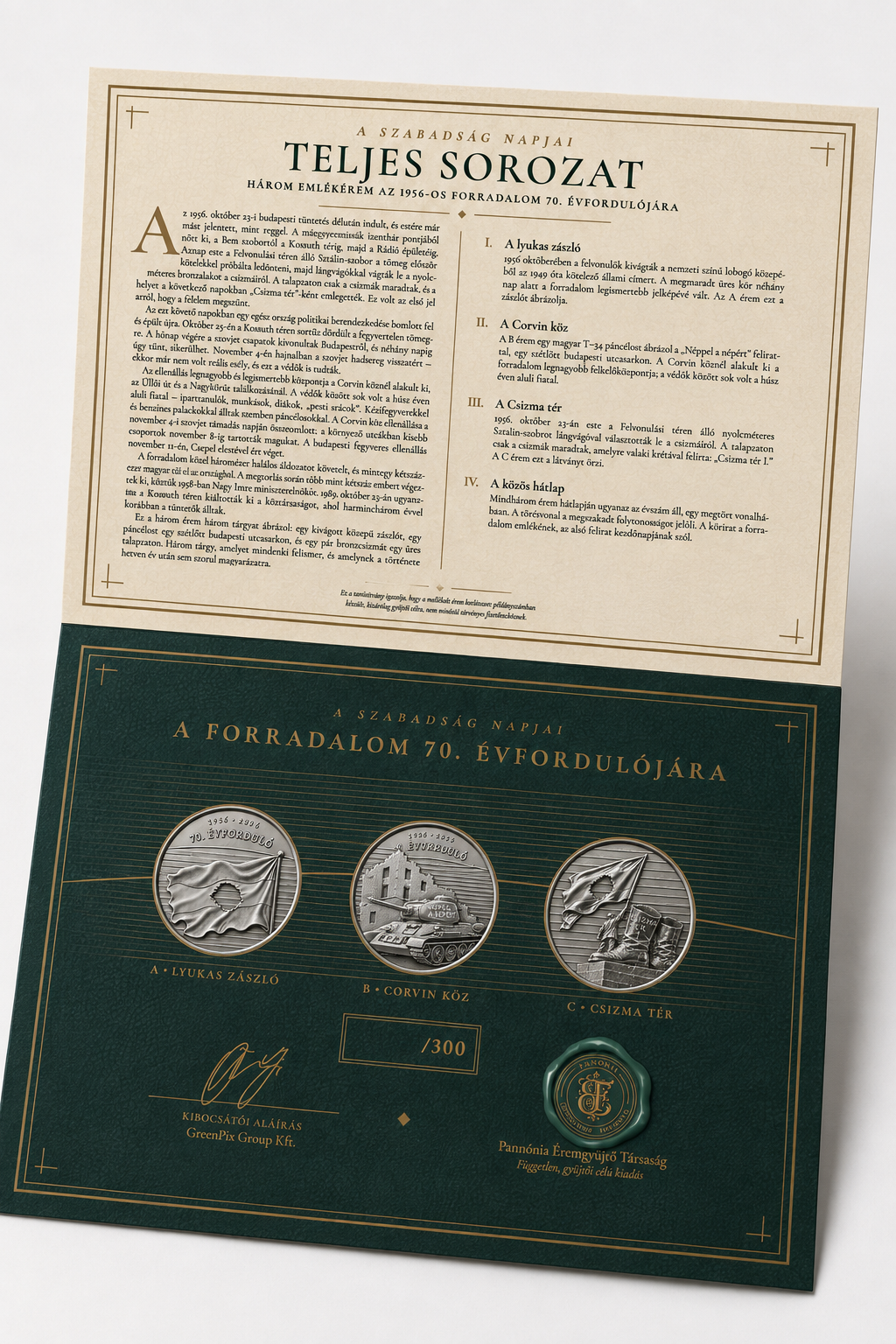 1956 Emlékérem | Teljes Sorozat